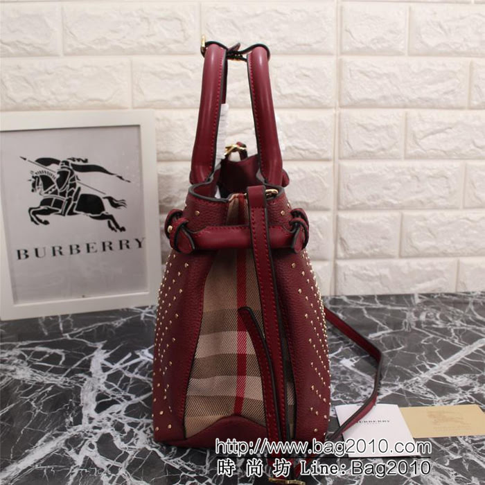 BURBERRY巴寶莉 紅色波點 手提肩背包 40297152#  Bhq1214